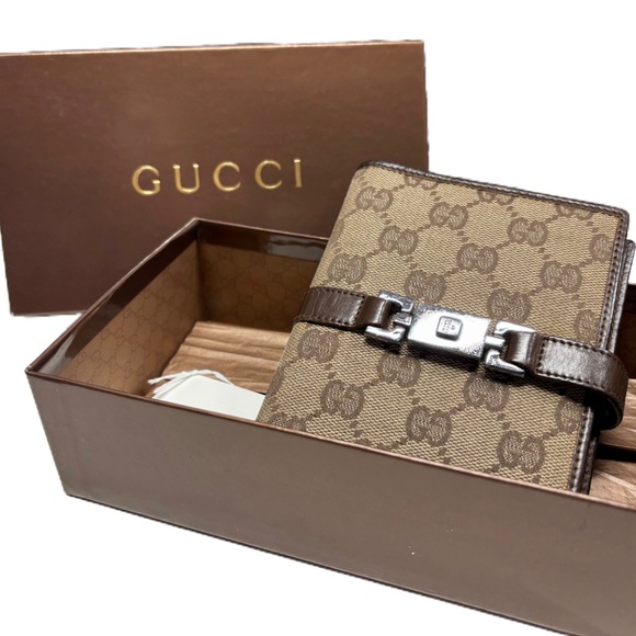 Gucci Handbags - GUCCI GG Canvas Jackie Agenda Wallet